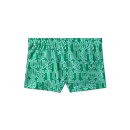Bañador bóxer de niño Line verde