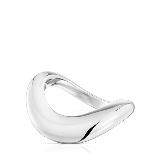 Anillo pequeño de plata Galia Basics