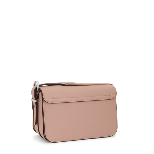 Středně velká Crossbody kabelka TOUS Brenda šedohnědé barvy