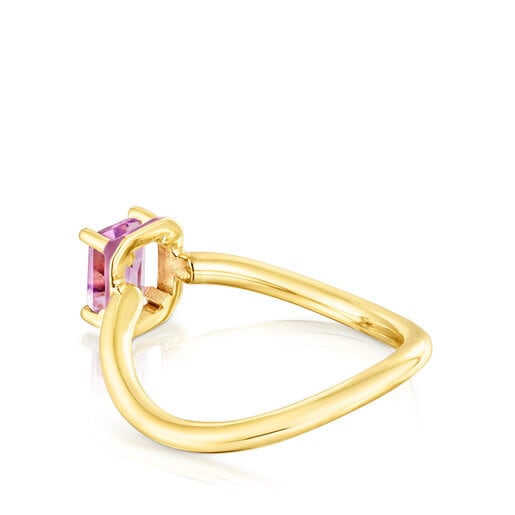 TOUS Vibrant Colors Ring with amethyst and enamel