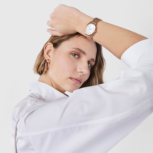 Rose IP Steel Osier 1920 Watch