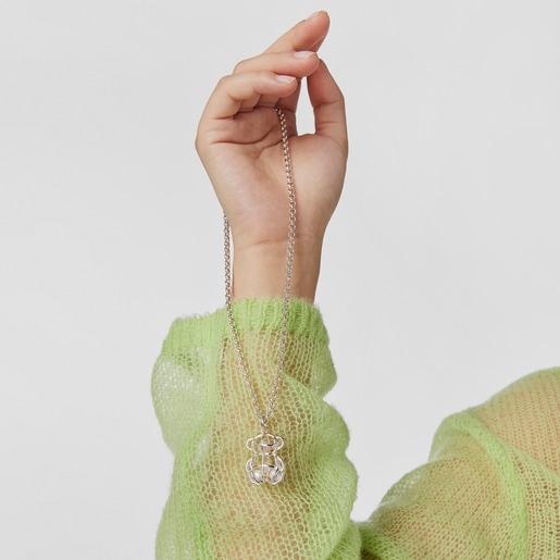 Silver and Pearls Costura Pendant