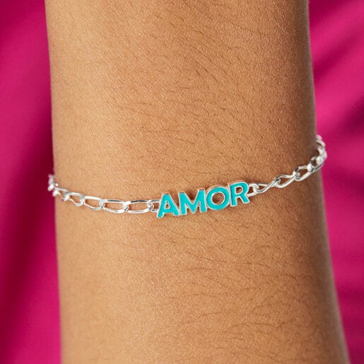 Bracciale TOUS Cruciverba Blu dell'Amore