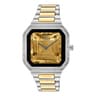 Smartwatch B-Connect mit Armband aus Stahl und goldfarbenem Stahl sowie Zirkonia-Steinen
