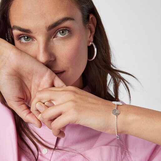 Серебряный Браслет Rosa de Abril