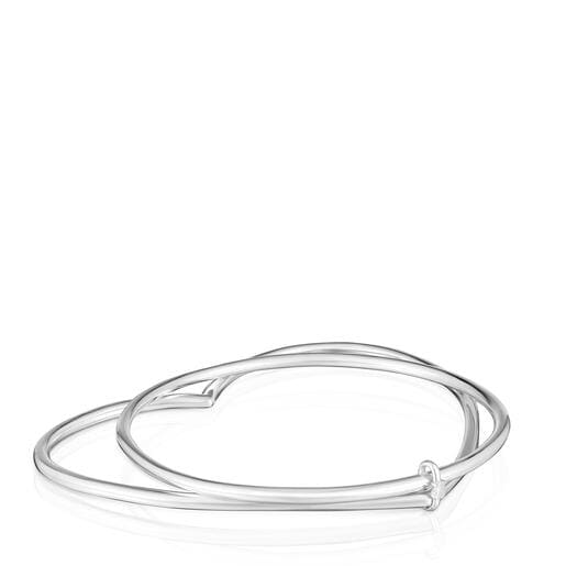 Silver Heart bangle TOUS Straight