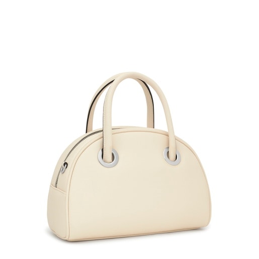 Medium beige Bowling bag TOUS Poppy