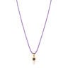 Collier Magic Nature avec améthyste et cordon lilas