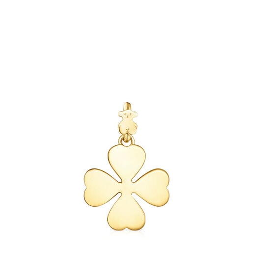 Silver Vermeil TOUS Good Vibes clover Pendant