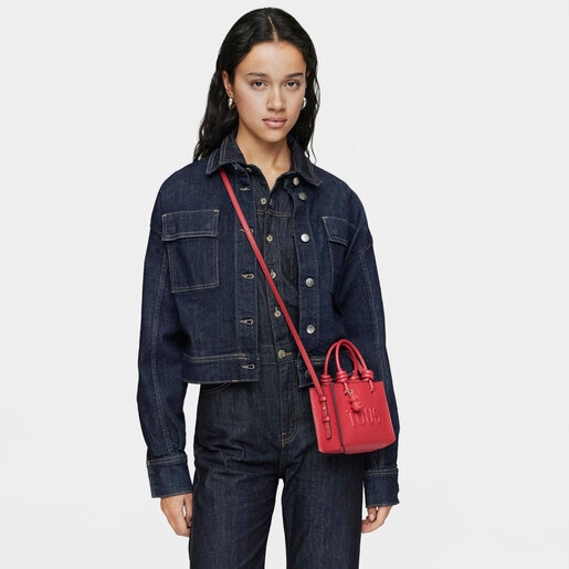 ラセットカラーのオリゾンタル・ミニバッグ TOUS La Rue New