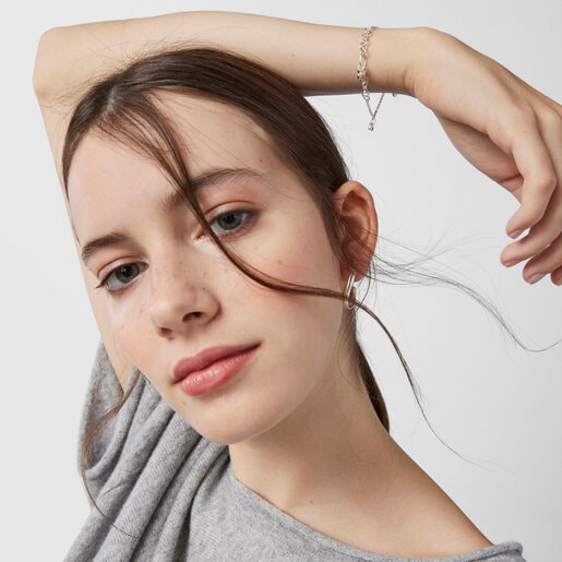 Silver Luah motif Bracelet