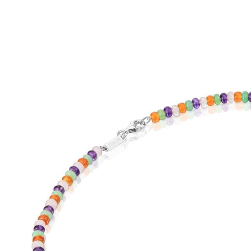 TOUS Short gemstone Necklace with silver motifs Bold Motif | Westland Mall