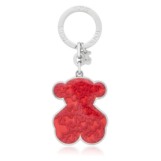 Coral TOUS Kaos Mini Evolution bear Key ring