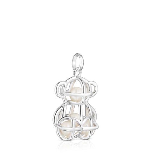 Pendentif Costura en Argent et Perles