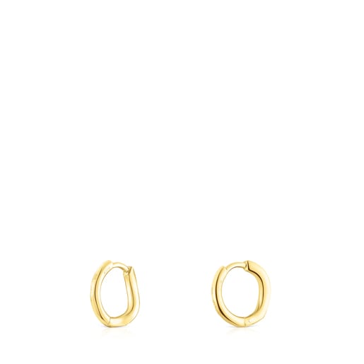 Silver vermeil TOUS Vibrant Colors Hoop earrings with gemstones