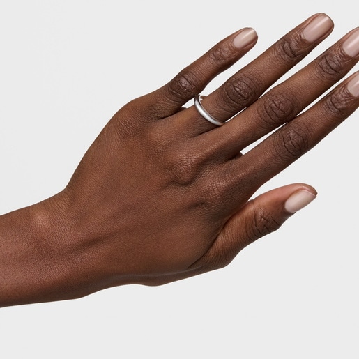 Anillo de plata liso TOUS Motivos