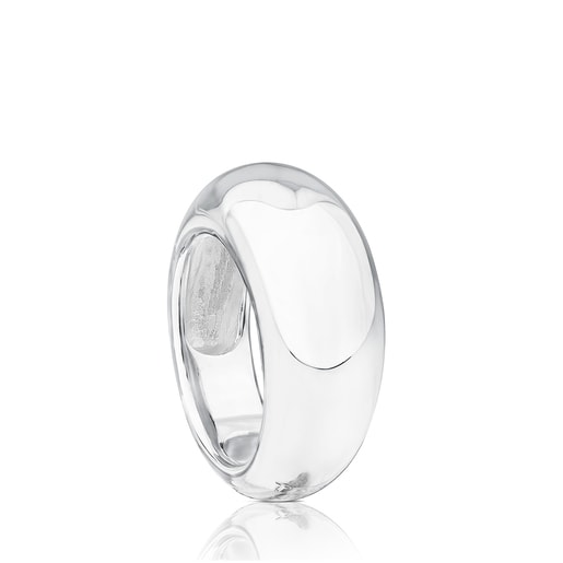 Silver TOUS Warm Ring 1cm.