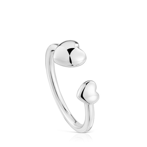 Anillo pequeño abierto de plata corazón My Other Half