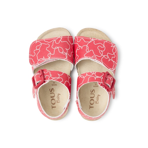 Sandalia Line Bear coral
