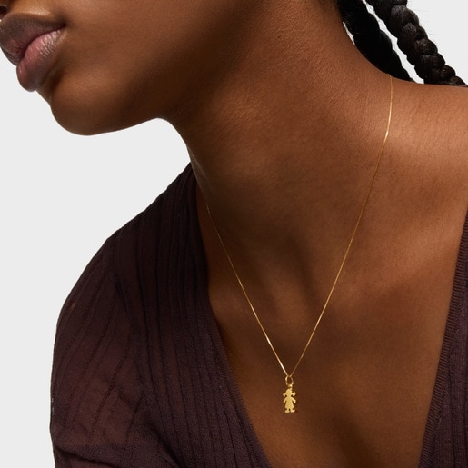 Gold Sweet Dolls Pendant Girl motif