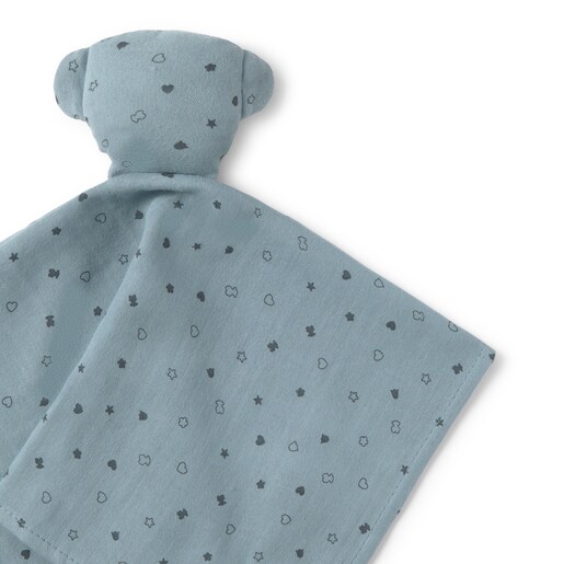 Baby comforter in Mini sky blue