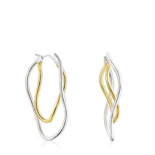 Hav bicolor ellipse Earrings | TOUS