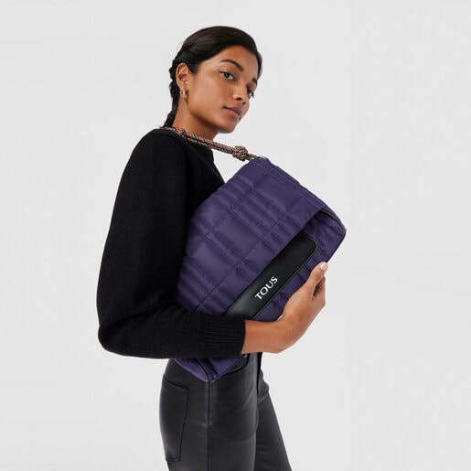 תיק צד TOUS Empire Padded גדול בצבע סגול