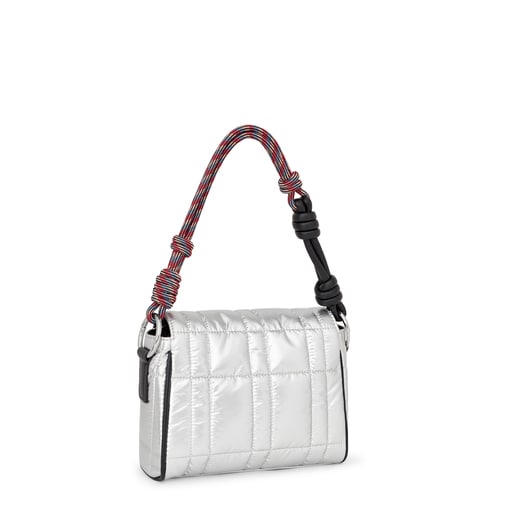 Small silver-colored TOUS Empire Padded Crossbody bag