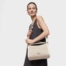 Medium beige City bag Kaos Mini Lines