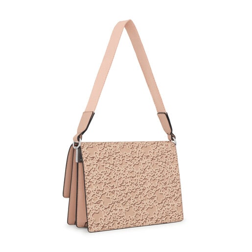 Medium taupe-colored Audree Crossbody bag Kaos Mini Evolution | TOUS