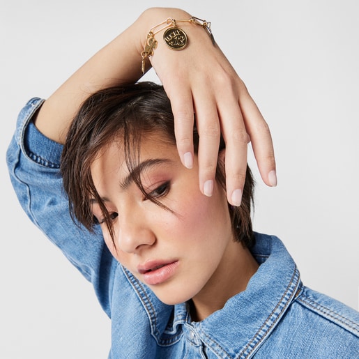 Браслет TOUS Good Vibes со скрепками из вермеля с драгоценными камнями