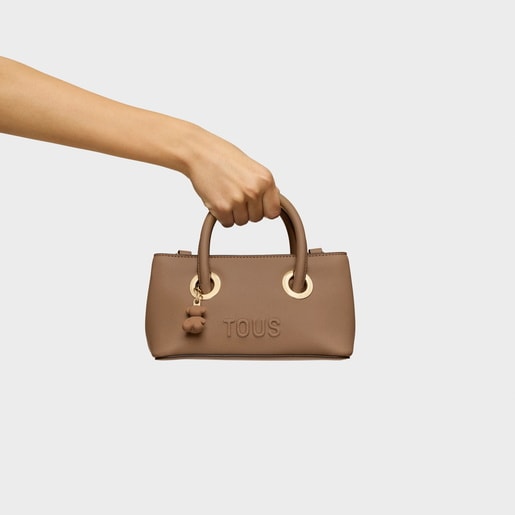 Small earth-colored City bag TOUS Poppy