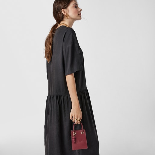 Бордовая мини-сумочка XS TOUS Pop