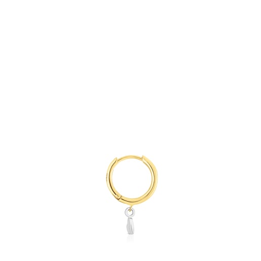 Gold Basics Hoop earring with heart motif