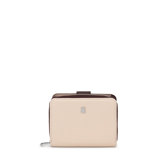 Small beige and brown New Dubai Wallet