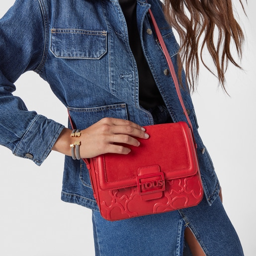 Medium red TOUS Icon LOVE Crossbody bag