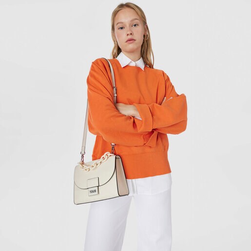 Bandolera pequeña beige TOUS Sylvia