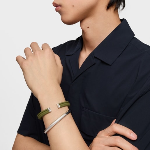 Green steel Bangle TOUS Man