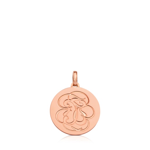 Dije Rubric con baño de oro rosa 18 kt sobre plata