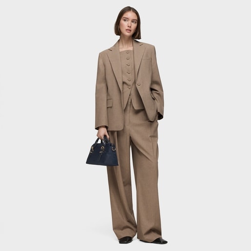 Bowling mediano azul marino TOUS Buckles Soft