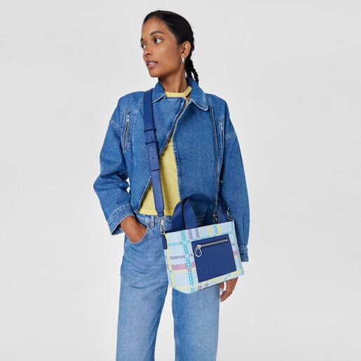 ネイビーブルーのスモール・トートバッグ TOUS Cecilia