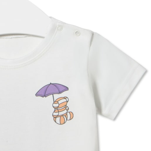 Girls beach t-shirt in Candy pink