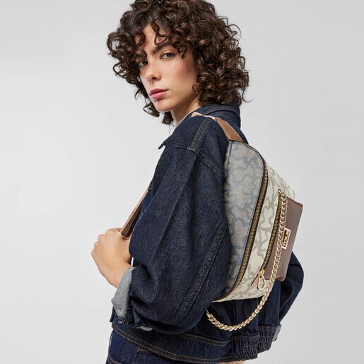 Riñonera beige Kaos Legacy