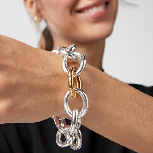 Two-tone Hav XL ring Bracelet | TOUS