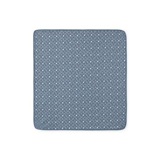 Baby blanket in Soft navy blue