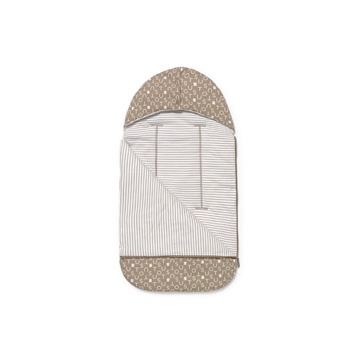 Universal-fit baby footmuff in Soft beige