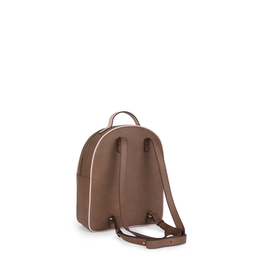 Los Alpes Supervivencia Continente Medium brown-pink Elice New Backpack | TOUS