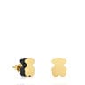 Gold bear Earrings with onyx TOUS 1950