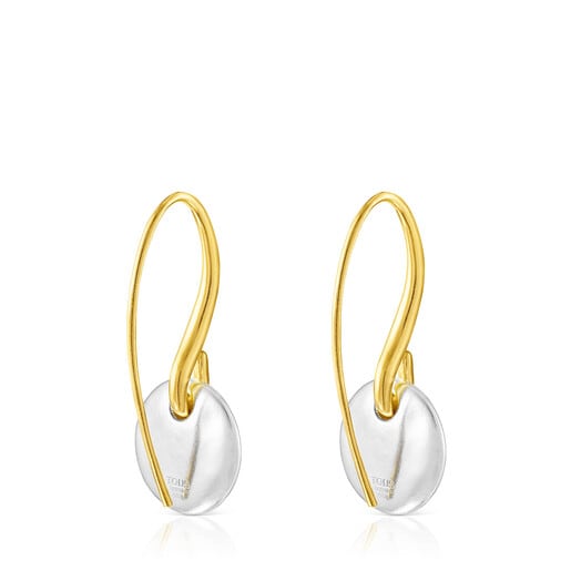 Short two-tone Luah luna Earrings | TOUS