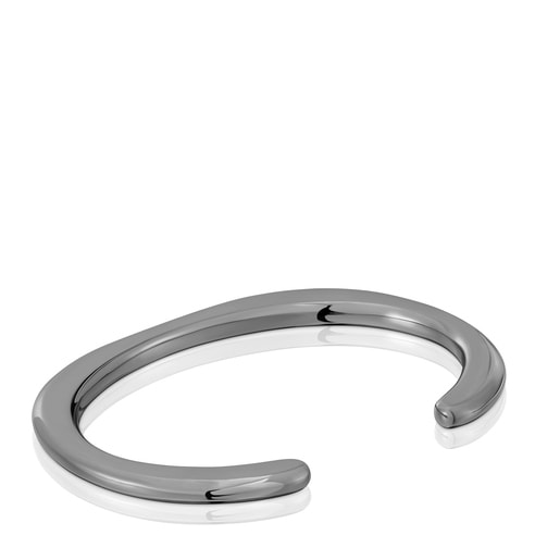 Dark silver Bangle Line